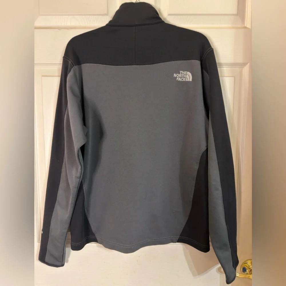The North Face Men's Apex Bionic Soft Shell 2 Tone Gray Black Jacke Sz M‎ EUC